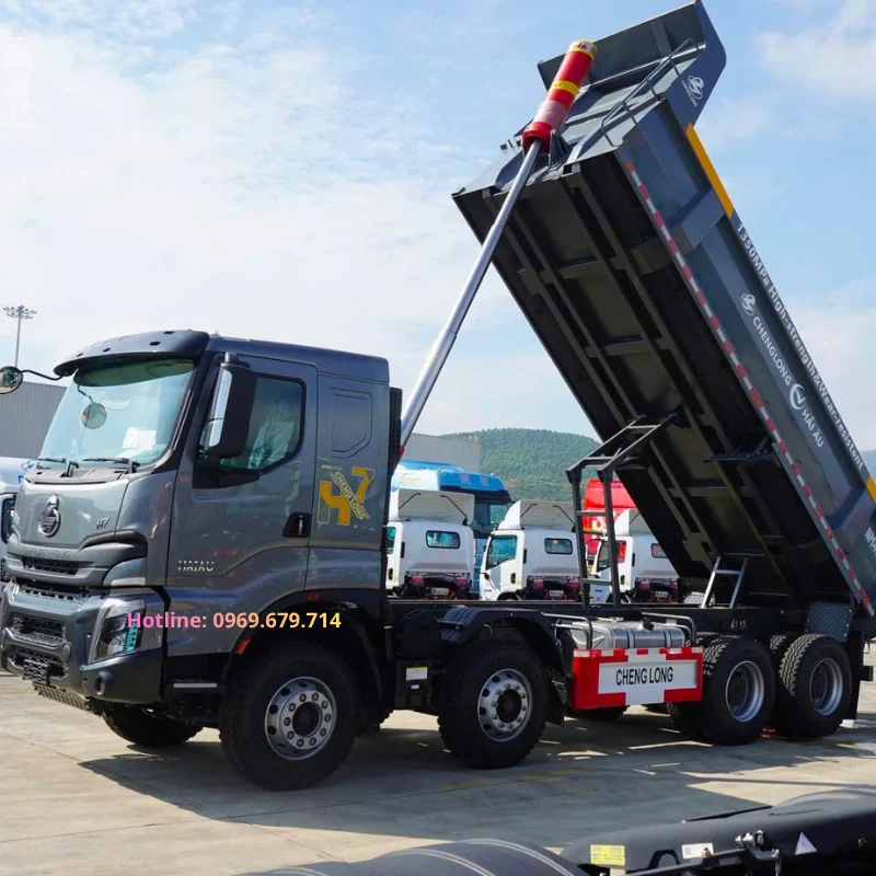 Xe ben ChengLong 4 chân H7 390 cầu dầu