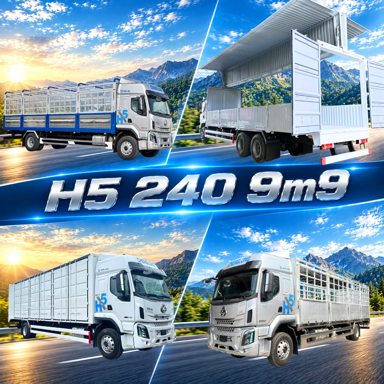Xe tải ChengLong H5 240HP thùng 9m9