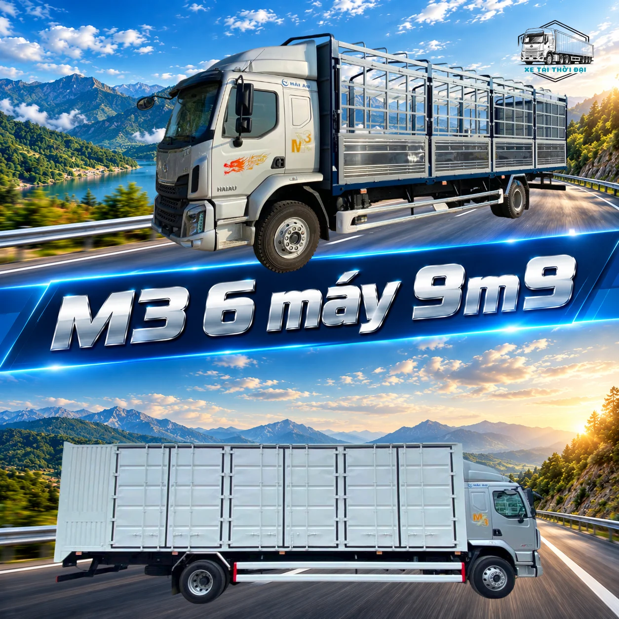 Xe tải ChengLong M3 200HP 6 máy thùng 9m9