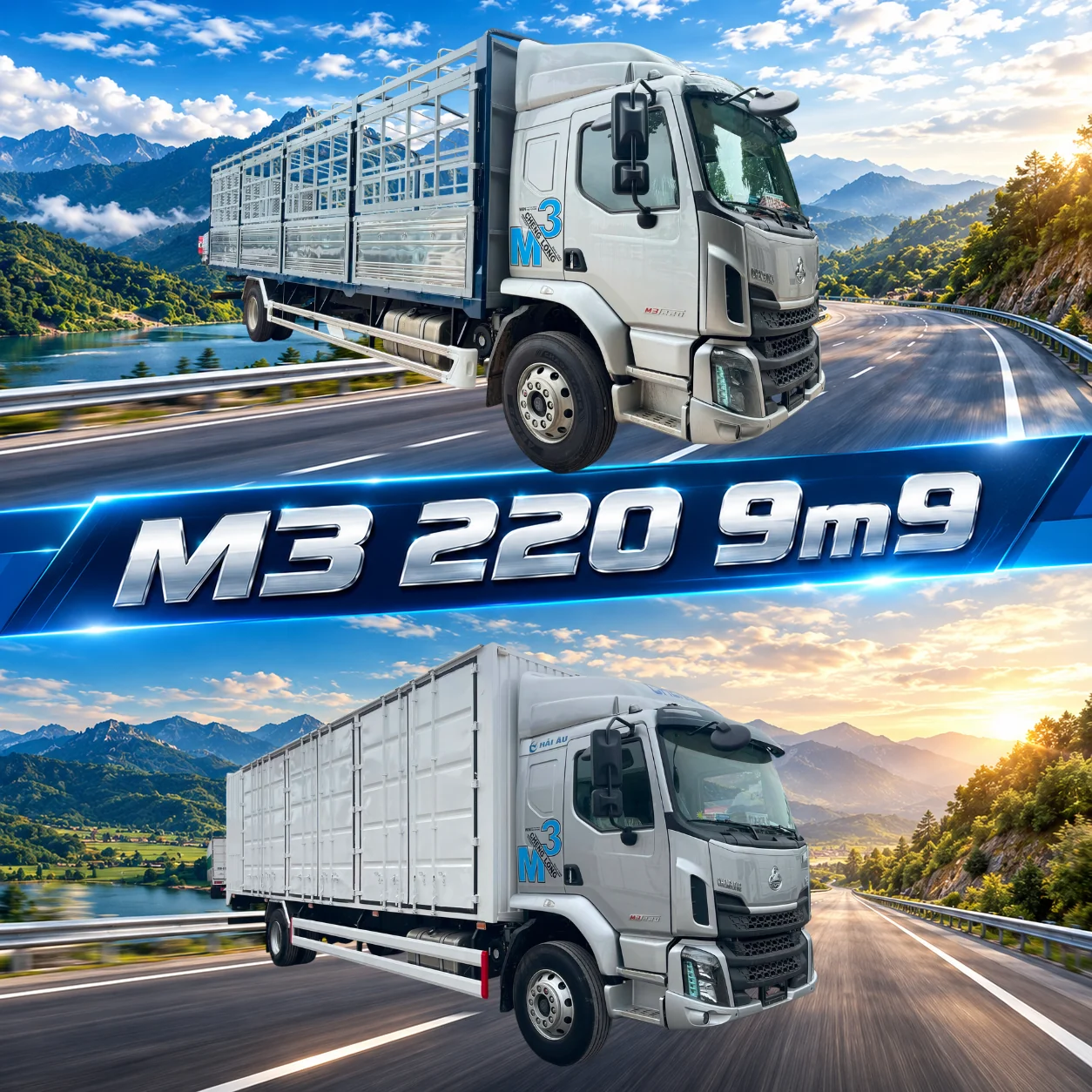 Xe tải ChengLong M3 220HP thùng 9m9