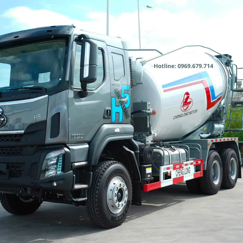 Xe trộn xi măng ChengLong 3 chân 10 khối