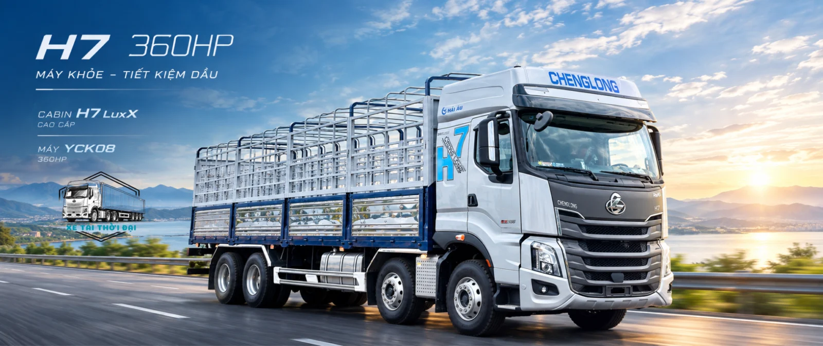 Banner xe tải ChengLong H7 360HP